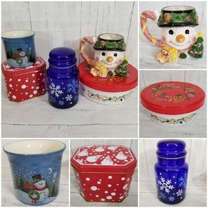 Assorted Lot of 5 Vtg Christmas/Holiday Items